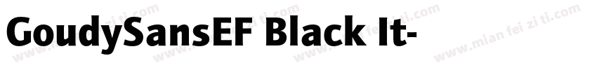 GoudySansEF Black It字体转换